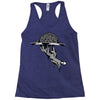 zombie eating brains Racerback Tank