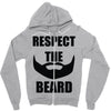 respect the beard Zipper Hoodie