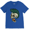 skull punk style V-Neck Tee