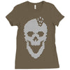 skull tetris Ladies Fitted T-Shirt