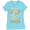scary krampus Ladies Fitted T-Shirt