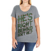 zombie right behind Ladies Curvy T-Shirt