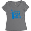 don't buck with texas funny Women's Triblend Scoop T-shirt
