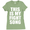 this is my fight song Ladies Fitted T-Shirt