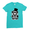 steampunk panda Ladies Fitted T-Shirt
