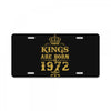 kings are born in 1972 License Plate