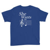 she wants the d black Youth Tee
