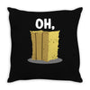 oh hay oh hey girl boy funny pun Throw Pillow