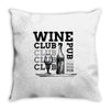 Wine Club Throw Pillow