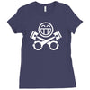 piston happy face Ladies Fitted T-Shirt