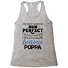 awesome poppa Racerback Tank