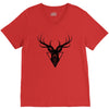 deer head vector V-Neck Tee