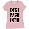 control alt delete Ladies Fitted T-Shirt