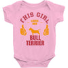 This Girl Loves Her Bull Terrier Baby Onesie