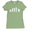 evolution of leprechaun funny irish ireland st patricks day us Ladies Fitted T-Shirt