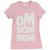 om nom nom Ladies Fitted T-Shirt