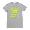 sorry i cant Ladies Fitted T-Shirt