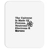 The Universe Is Made Of Protons, Neutrons, Electrons, Morons Mousepad