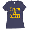 drum n bass birthday music Ladies Fitted T-Shirt