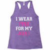 i wear pink for my aunt breast cancer Racerback Tank