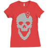 skull tetris Ladies Fitted T-Shirt