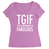 tgif grandma fabulous funny Women's Triblend Scoop T-shirt