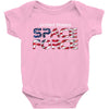 United States Space Force American Flag Baby Bodysuit
