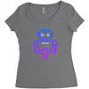 robot andro Women's Triblend Scoop T-shirt