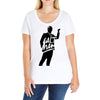Salt Man Ladies Curvy T-Shirt