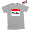 title of day of the week monday day of the week Exclusive T-shirt