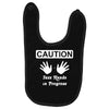 caution! jazz handsfunny jazz dance comic boogie camp trumpet Baby Bibs
