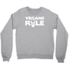 vegans rule Crewneck Sweatshirt