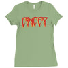 cancer logo Ladies Fitted T-Shirt