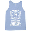 Never Underestimate Old Man Who Was Born January Tank Top