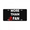 avengers more than a fan white logo License Plate