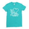 girls fish too only prettier Ladies Fitted T-Shirt