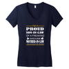 im a proud son in law Women's V-Neck T-Shirt
