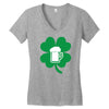 drink and irish Women's V-Neck T-Shirt