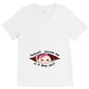 May Peeking Out Asian Baby Girl V-Neck Tee
