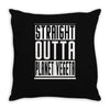 straight outta planet vegeta Throw Pillow