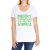 merry christmas ya filthy animal Ladies Curvy T-Shirt