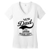 New Dad 2018 Rokie Dept. Women's V-Neck T-Shirt