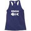 atheism fish skeleton Racerback Tank