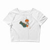 the falling italian Crop Top