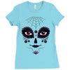 girl day of the dead Ladies Fitted T-Shirt