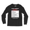 funny stag night checklist, ideal gift, christmas present Long Sleeve Shirts