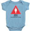 404 error girlfriend not found Baby Onesie