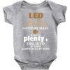 leo hated by many wanted by plenty disliked by some confronted by none Baby Onesie