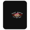April Peeking Out Baby Girl Mousepad