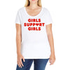 Girls Support Girls Ladies Curvy T-Shirt